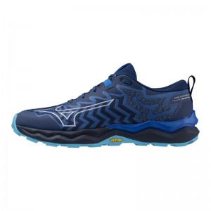 Mizuno WAVE Daichi 8 GTX Donkerblauw Wit Blauw | AQZR0781