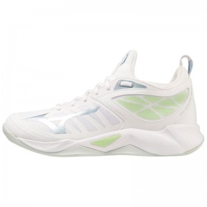 Mizuno WAVE Dimension Wit Groen | XVNR8372