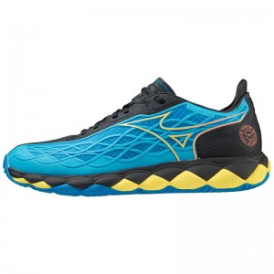 Mizuno WAVE Enforce Tour AC Blauw Geel Zwart | IIQK5387