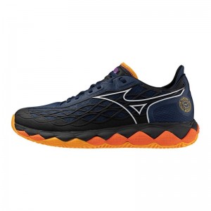 Mizuno WAVE Enforce Tour Padel Donkerblauw Wit Oranje | ECRA6817