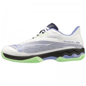 Mizuno WAVE Exceed Light 2 Padel Wit Paars Groen | WPIP9158