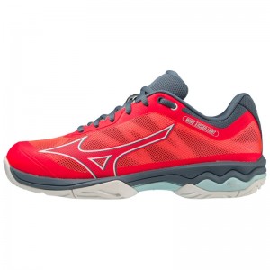 Mizuno WAVE Exceed Light AC Koraal Wit Blauw | LHUQ9089