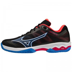 Mizuno WAVE Exceed Light Padel Zwart Blauw Rood | SOFM6252