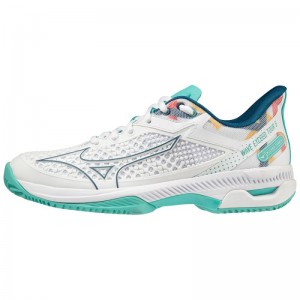 Mizuno WAVE Exceed Tour 5 CC Wit Turquoise | MTCW2594