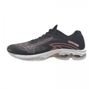 Mizuno WAVE Lightning Z7 Donkergrijs Roze | DJNB1123