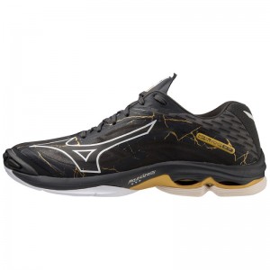 Mizuno WAVE Lightning Z7 Zwart Goud | KBZO2437