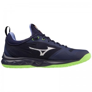 Mizuno WAVE Luminous 2 Donkerblauw Groen Paars | NJSO2574