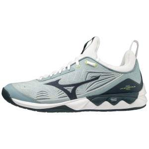 Mizuno WAVE Luminous 2 Grijs Blauw Donkerblauw Lichtgroen | NFBC3638