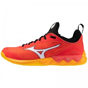 Mizuno WAVE Luminous 2 Rood Wit Oranje | VYKO1461