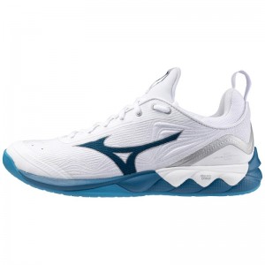 Mizuno WAVE Luminous 2 Wit Blauw Zilver | XLXK6155