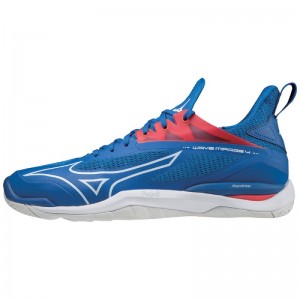 Mizuno WAVE Mirage 4 Blauw Wit Rood | PHHD5575