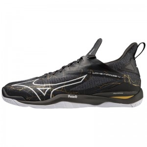 Mizuno WAVE Mirage 4 Zwart Wit Goud | HXYZ0714