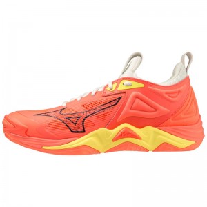 Mizuno WAVE Momentum 3 Oranje Zwart Geel | TSUW6205