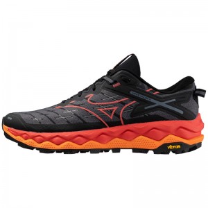 Mizuno WAVE Mujin 10 Zwart Rood Oranje | RRAV3852