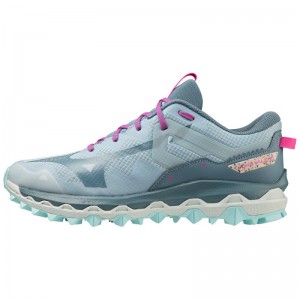 Mizuno WAVE Mujin 9 Blauw Roze | JIZP0747