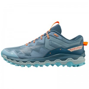 Mizuno WAVE Mujin 9 Groen Blauw Blauw Lichtoranje | GATU6008