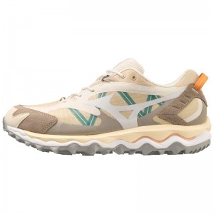 Mizuno WAVE Mujin TL GTX Beige Wit | XHKA3322