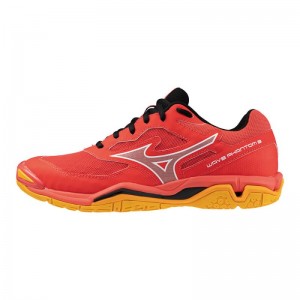 Mizuno WAVE Phantom 3 Rood Wit Oranje | RKZF9789