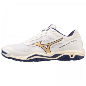 Mizuno WAVE Phantom 3 Wit Blauw Goud | EWTK0985