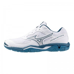 Mizuno WAVE Phantom 3 Wit Blauw Zilver | VPZZ7781