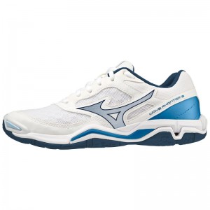 Mizuno WAVE Phantom 3 Wit Donkerblauw Blauw | TRJT7201