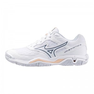 Mizuno WAVE Phantom 3 Wit Donkerblauw Lichtoranje | GGTA4279