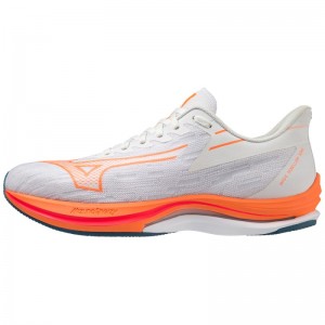 Mizuno WAVE Rebellion Sonic Wit Lichtoranje Blauw | IIQE8344