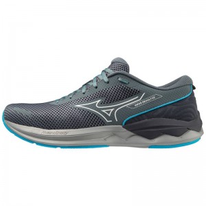 Mizuno WAVE Revolt 3 Grijs Blauw | OSBF1475