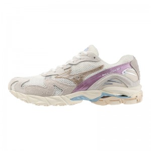 Mizuno WAVE Rider 10 Beige Paars Wit | DAVO5670