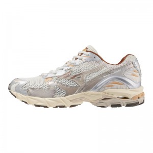 Mizuno WAVE Rider 10 Beige Zilver | LYJK9818