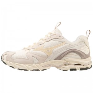 Mizuno WAVE Rider 10 Premium Wit Beige Grijs | NUAL8892