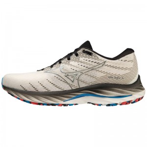 Mizuno WAVE Rider 26 Beige Blauw | JMGI6452