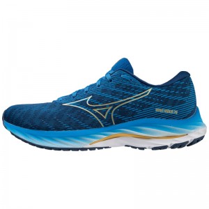 Mizuno WAVE Rider 26 Blauw Goud | UQPS9527