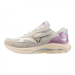 Mizuno WAVE Rider β Beige Goud Paars | FNRJ6580