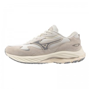 Mizuno WAVE Rider β Beige Grijs | GIOJ6444