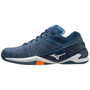 Mizuno WAVE Stealth Neo Donkerblauw Wit | JGHB8909