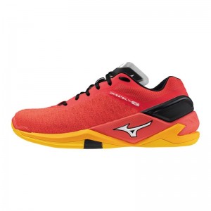 Mizuno WAVE Stealth Neo Rood Wit Oranje | YVMN9993