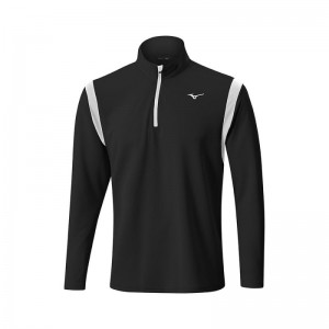 Mizuno Winter Breeze Elite 1/4 Zip Zwart | TVVN3031