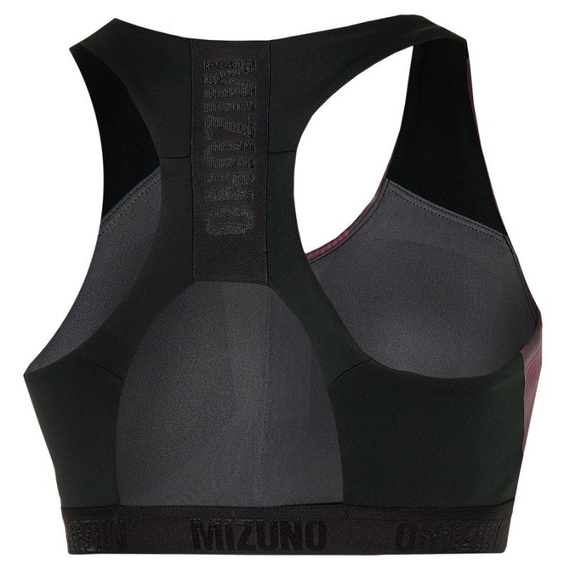 Mizuno Alpha Graphic Bra Zwart Roze | WSZH1892