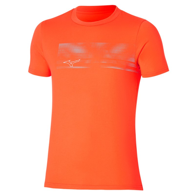 Mizuno Athletics Graphic Tee Oranje | URAP7057