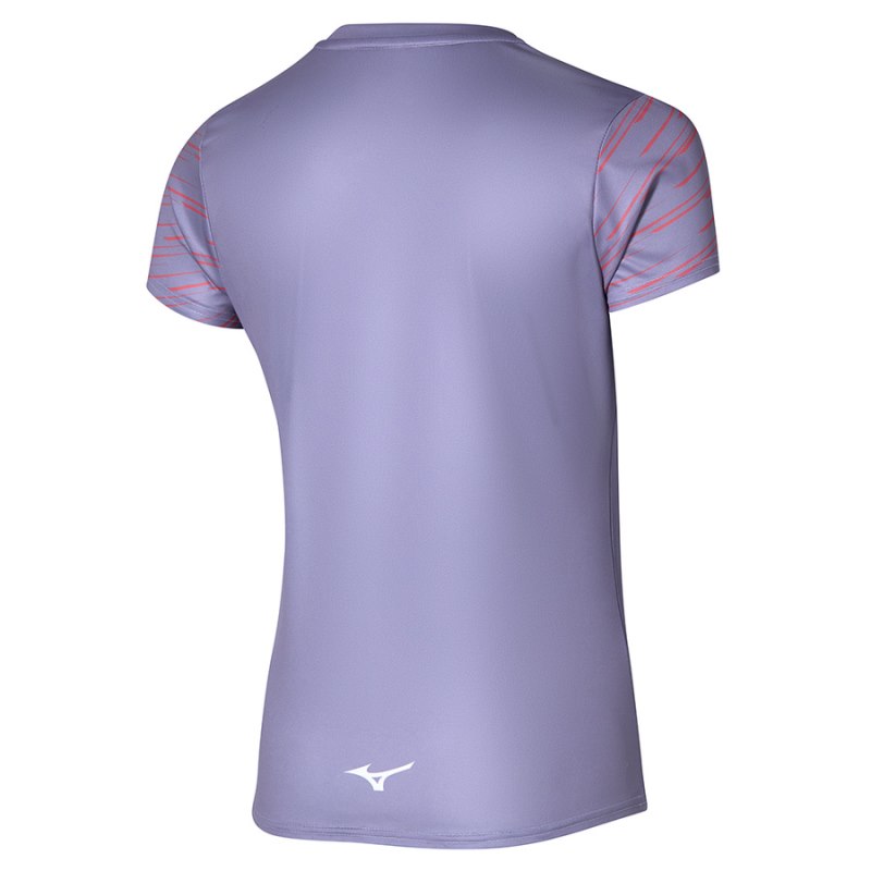 Mizuno Athletics Graphic Tee Paars | HPDK6012