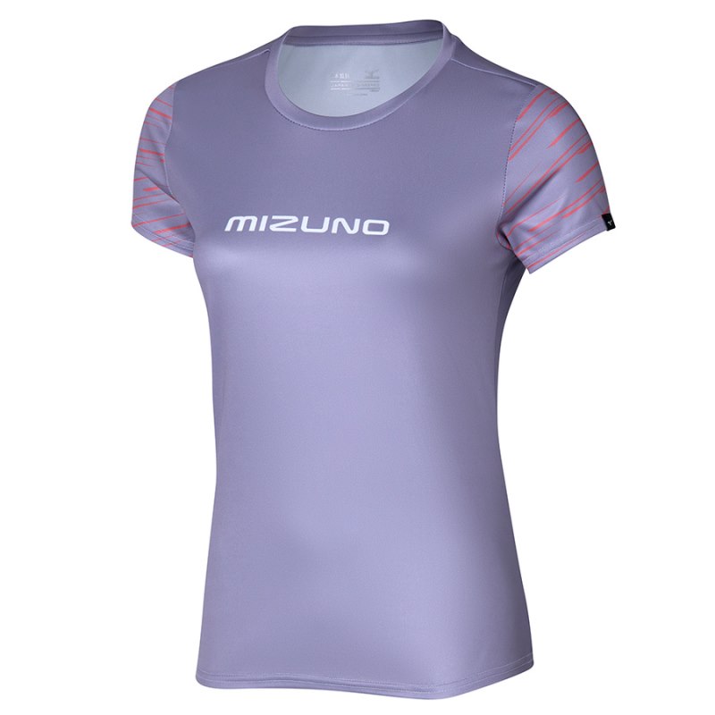 Mizuno Athletics Graphic Tee Paars | HPDK6012