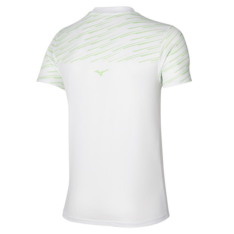 Mizuno Athletics Graphic Tee Wit | GUQH9779