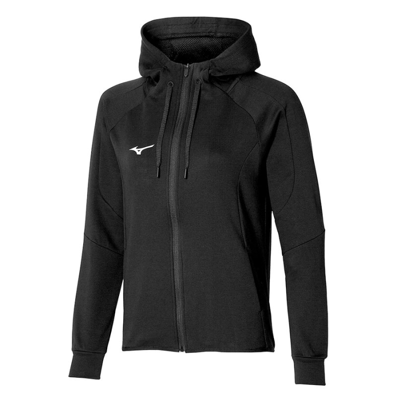 Mizuno Athletics RB Sweat Zwart | MIDQ4189