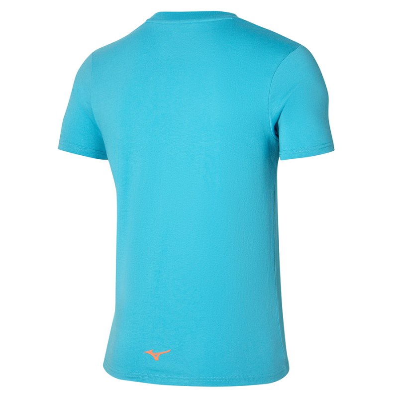 Mizuno Athletics RB Tee Blauw | DQIG8260