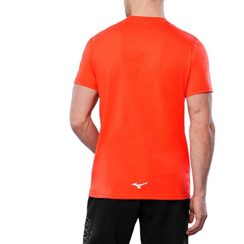 Mizuno Athletics RB Tee Oranje | XNKE1212