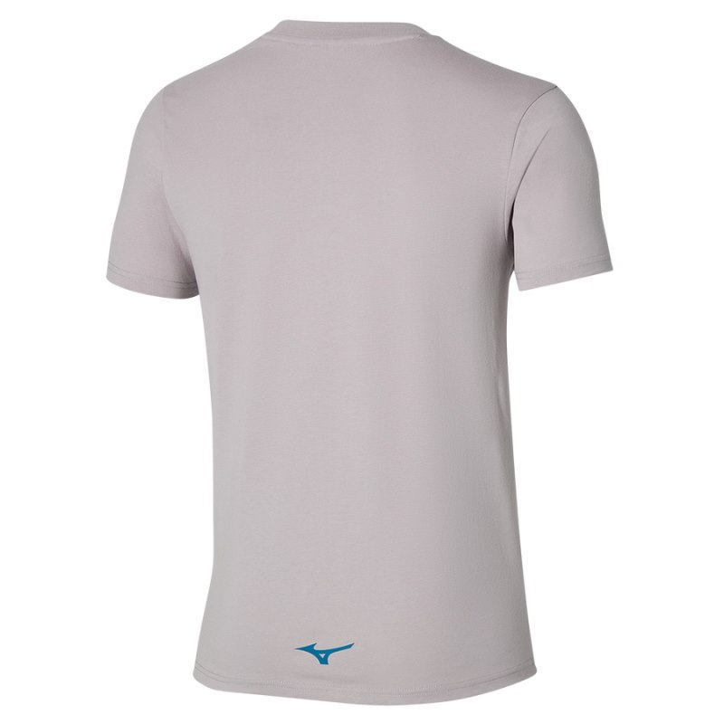 Mizuno Athletics RB Tee Zilver | AMUN2719