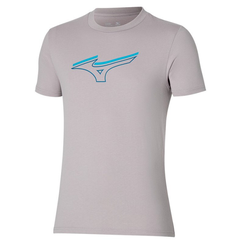 Mizuno Athletics RB Tee Zilver | AMUN2719