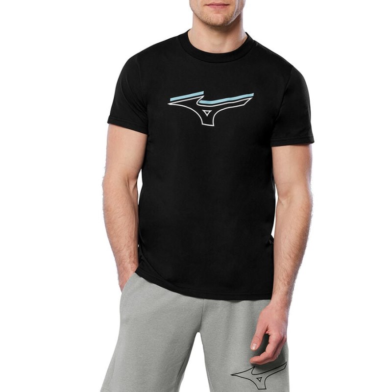 Mizuno Athletics RB Tee Zwart | SSIJ4500