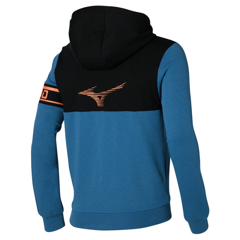 Mizuno Athletics Sweat Blauw Zwart | DCZV6153